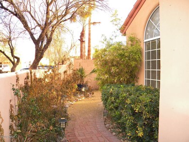 front walkway to side yard
