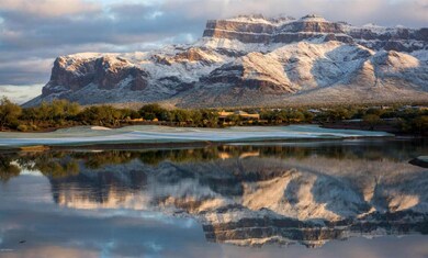 Superstition Mountain- Rare Winter Snow