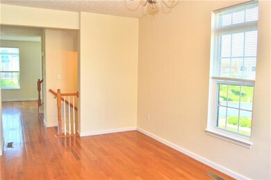 Open floor plan dining room and living room.