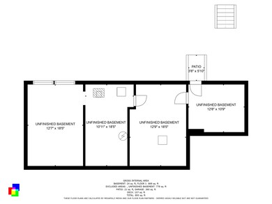 Basement level floor plan