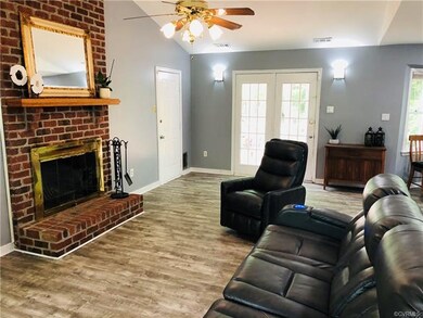 Family room with voice activated lights and motion