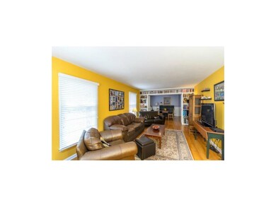 This living room features built-ins between the li