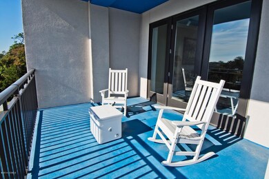 large balcony