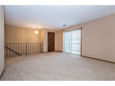 Living Room with fresh paint, new carpet, and view