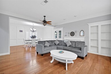 This inviting living space features hardwood floor