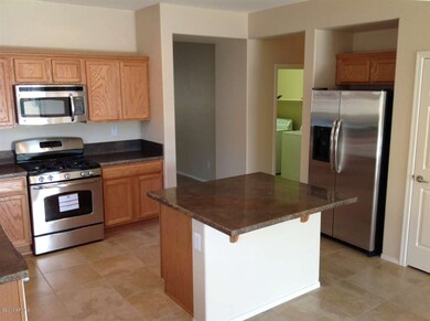 New Stainless Fridge and Large Island!