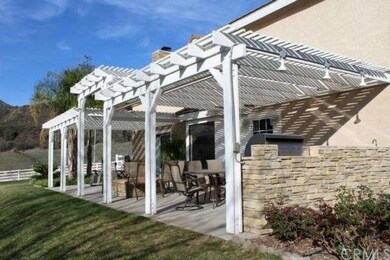 Back patio featuring beautiful views, gas firepit,