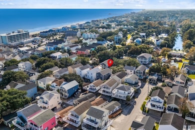 Drone / aerial view of a nearby body of water