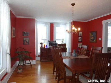Dining Room          Great box bay window in dinin