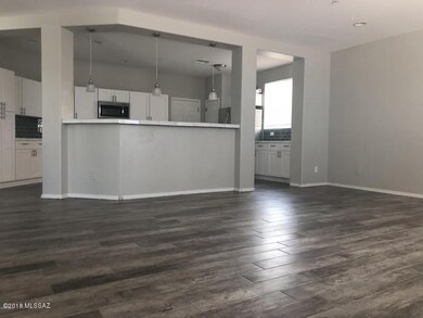 living room looking into kitchen