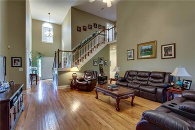 This large living room is more than fitting to host a get together for all of your friends and family.
