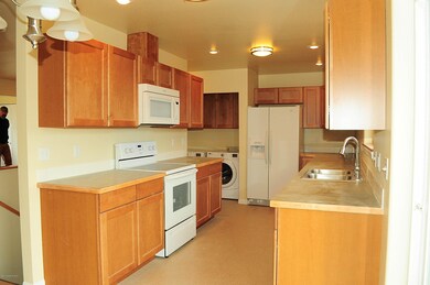 New kitchen with maple cabinets