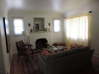 Living room featuring fireplace
