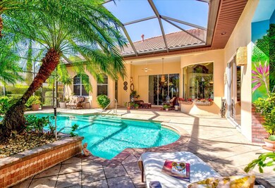 Enjoy the shade of your palm tree while relaxing.