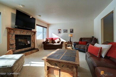Gas fireplace perfect for cold nights
