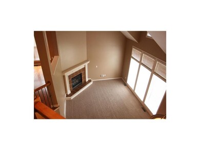High vaulted ceilings in the living room
