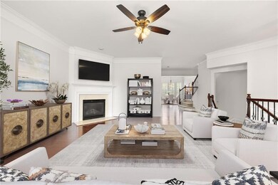 bright and light living space virtually staged