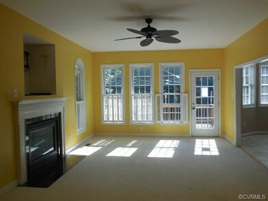 Den with Gas Fireplace