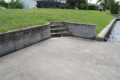 Concrete dock and stairs