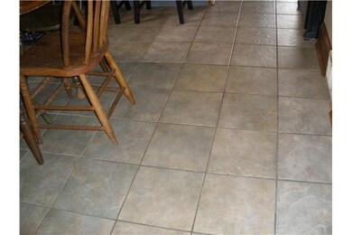 Kitchen. New neutral tile in kitchen/dining area