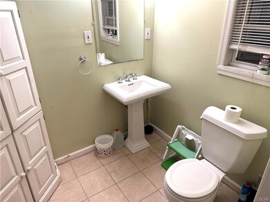 first floor half bath