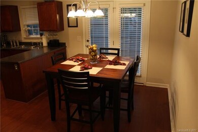 Open floor plan in the dining room and kitchen.  C