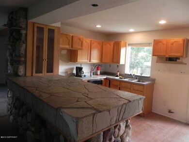 Breakfast Bar with Custom Stone Top