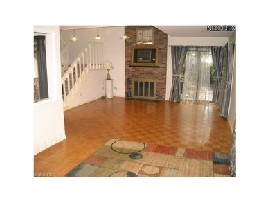 Gas fired fireplace in living room