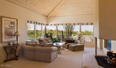 Living Room Open to Golf View