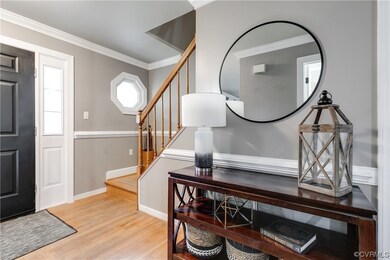 Entrance with stair case