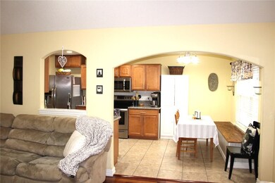 Kitchen/Dining area opens into Living area