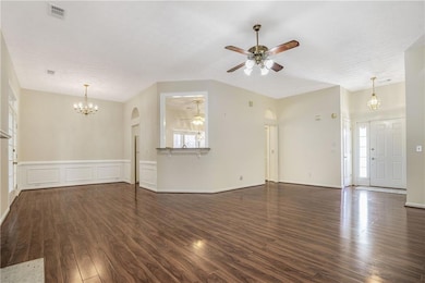 Dining area off kitchen; very open concept