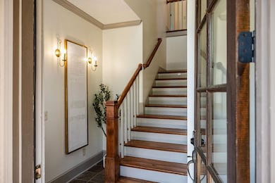 Entryway provides access to garage