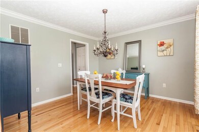 Dining room is accessible from either the entryway