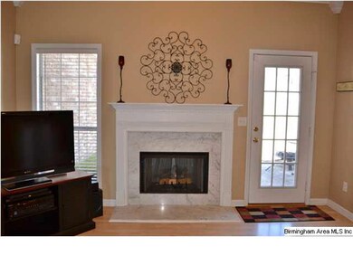 Instant ambience! Gas log fireplace provides focal