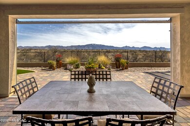 View from covered patio