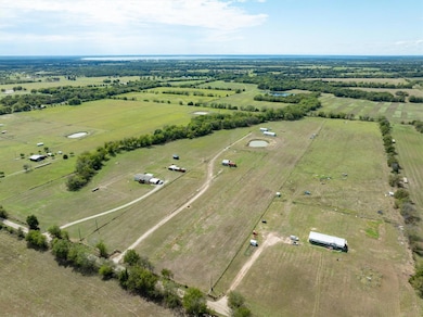 Aerial view from front corner