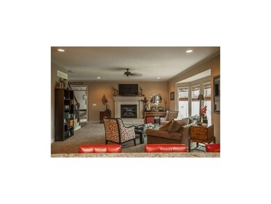 This fireplaces gas logs, custom tile and sharp ma