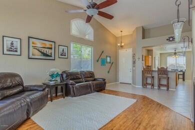 great room open to kitchen