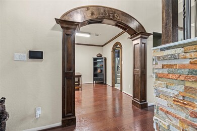 To the left of the entry under the arch takes you to your Dining Room space.