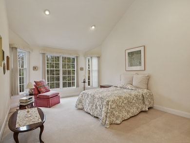 Vaulted ceiling in Primary Bedroom
