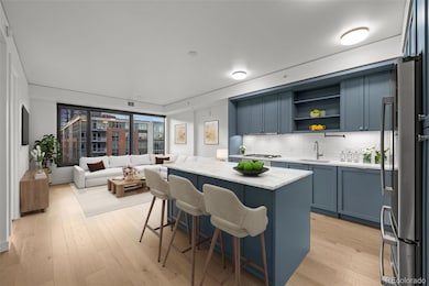 open kitchen to living room