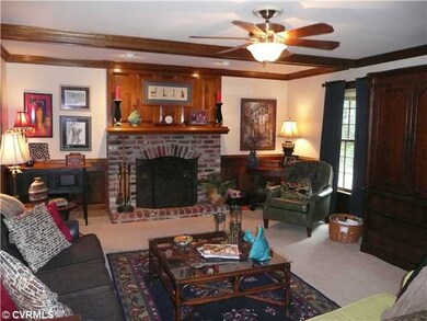 Den/Family/Great Room - Great Room with Brick Fire
