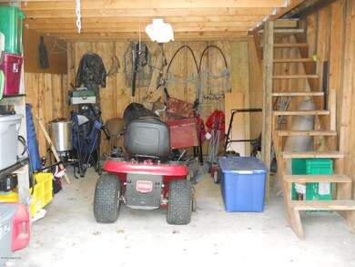 Strorage shed interior