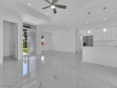 Unfurnished living room with recessed lighting, a