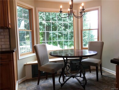 Informal eating area in the country - size kitchen
