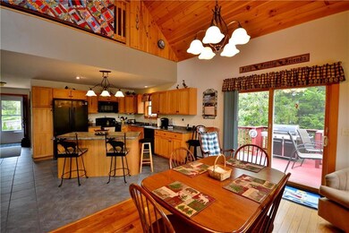 A view from the dining area shows...