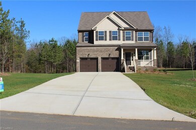 Twin Garage Doors with Front Porch