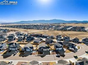 Birds eye view of property featuring a residential