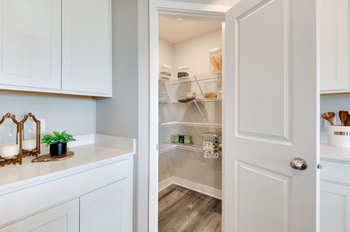 Check out this amazing corner pantry which is perfect storage for food or small appliances. *Picture is of model home. Actual finishes may vary.